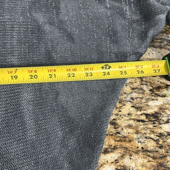 NT By Amati Metallic Dolman Sleeve Boat Neck Zipper Back Sweater Size M/L - Picture 9 of 10